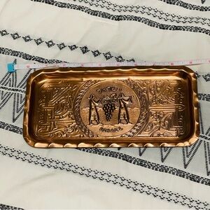 Israel Copper Decorative Tray or Hang Plate